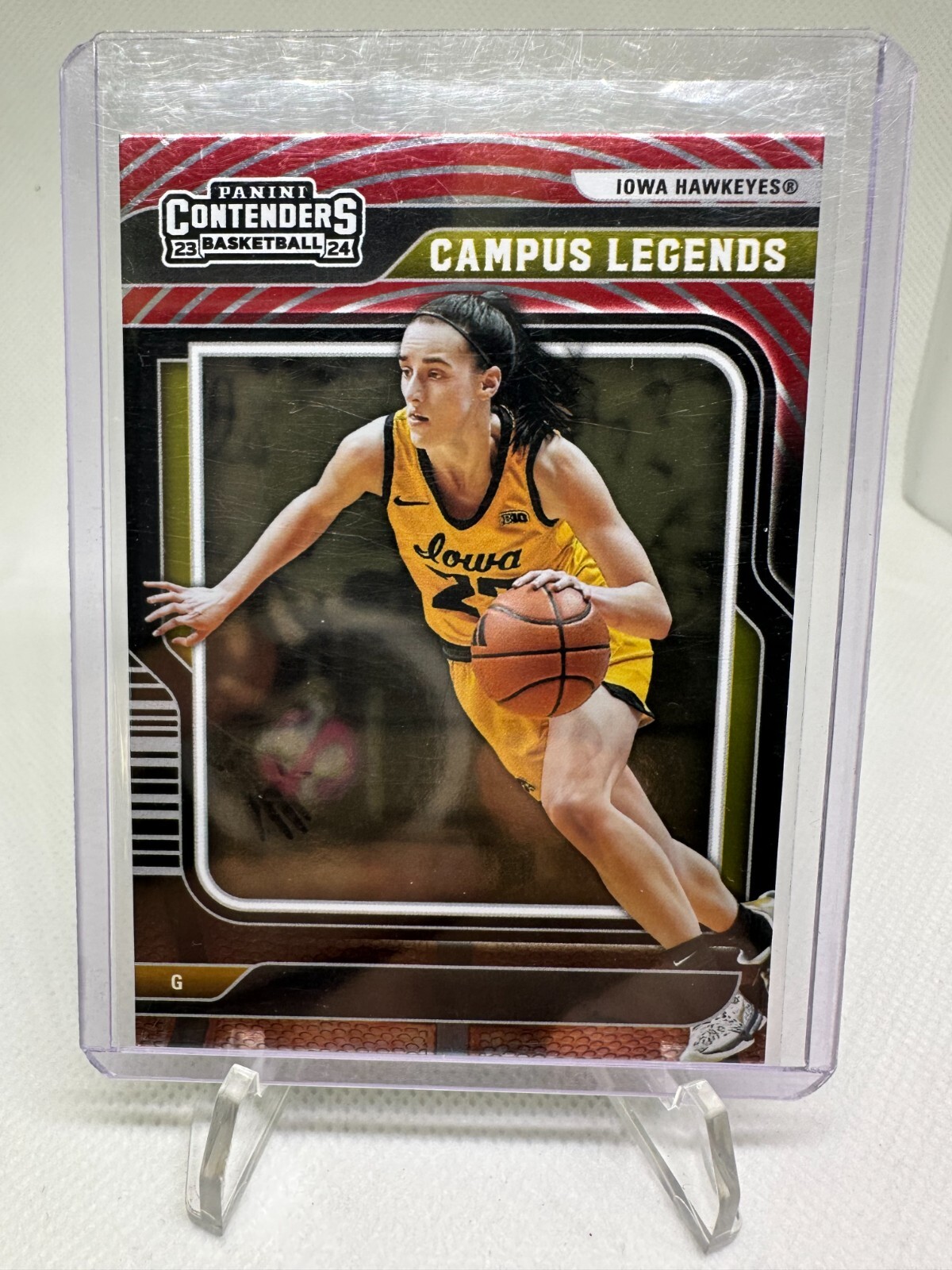 2024 Panini Caitlin Clark Campus Legends CL3 Red Basketball Card