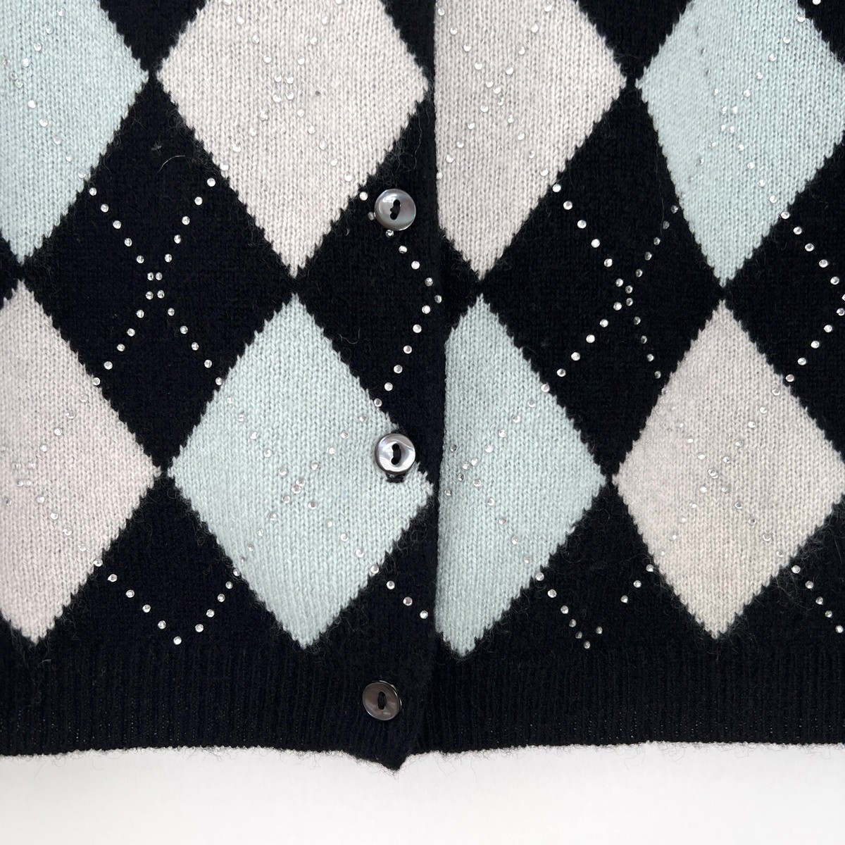 トップス 60s nordstrom cashmere argyle cardigan Women's Fall Winter Oversized Color Block Cardigan Sweater V