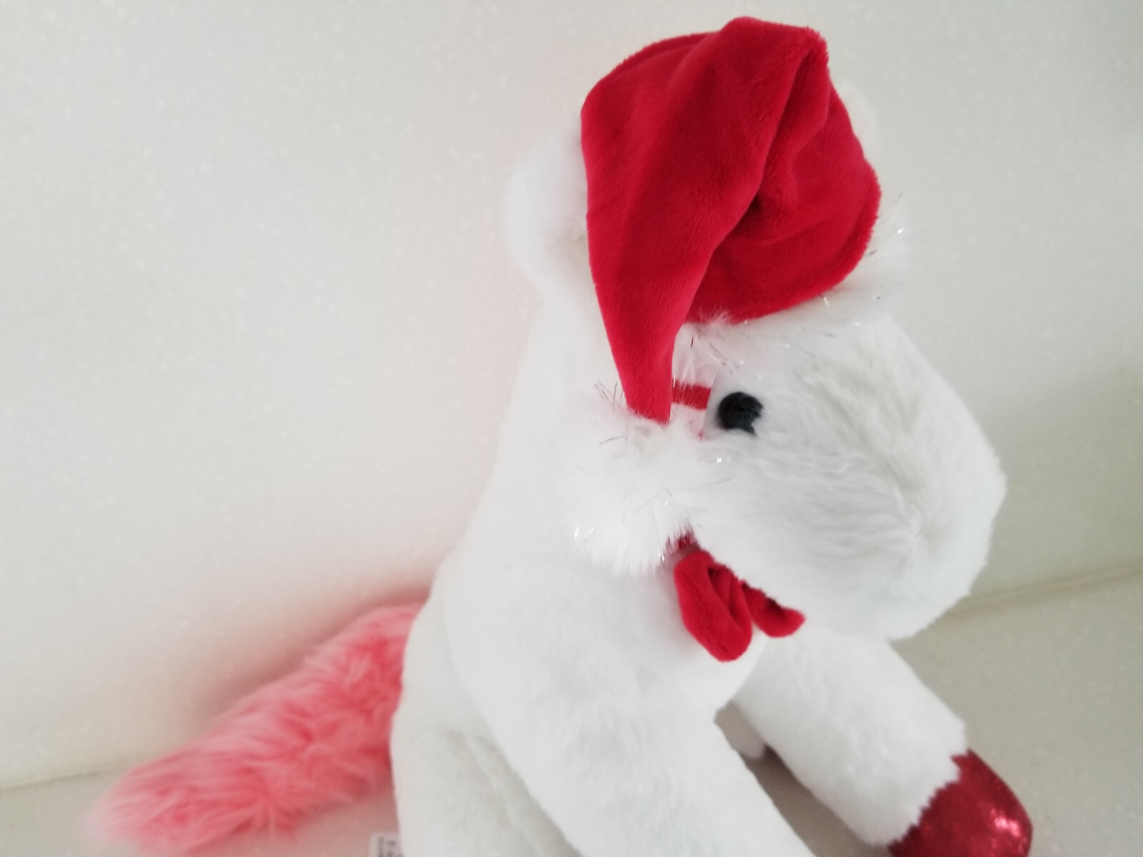 FAO Schwarz Sparklers Wear & Share 12" peluche pony con cappello di Babbo Natale rimovibile NUOVO