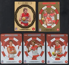 2024 AFL TEAMCOACH CARD CRAFT [24K GOLD PRIZE] CC-16 Callum MILLS (SYDNEY) 5/5