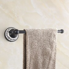 Black Oil Brass Hand Towel Bar Bathroom Hardware Towel Ring Holder Wall Mounted