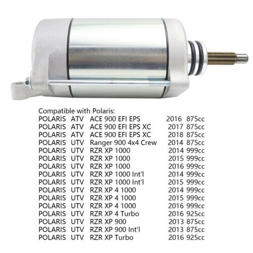 ACE 900 Starter Motor & Solenoid Relay Replacement for Polaris 2016-2018 875cc - Picture 2 of 5