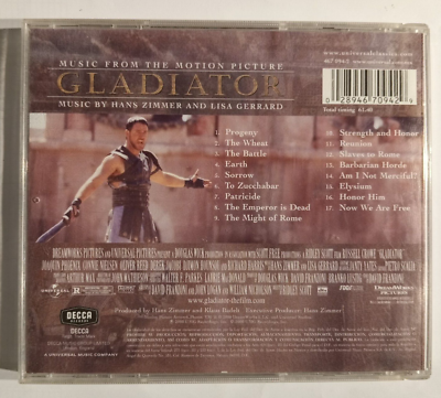 GLADIATOR, SOUNDTRACK BY HANS ZIMMER / LISA GERRARD, 2000 MEXICAN