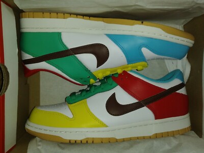 Nike Dunk Low SE 'Free 99' (GS) White/LT Chocolate-Roma Green CZ2496-100 Size 7Y