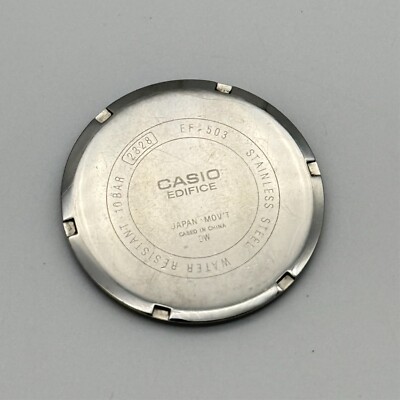 Men's CASIO Edifice Stainless Steel Screw-Down Case Back for EF-503 (2328)