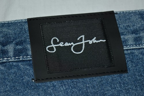 Young adults students size 20 SEAN JOHN blue denim jeans wide leg loose fit NWT - Picture 9 of 10