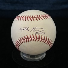 JA HAPP SIGNED 2008 World Series Signed  ROMLB BASEBALL JSA COA Phillies