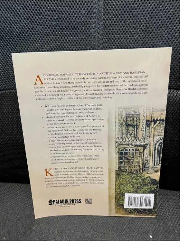 Lessons on the English Longsword by Benjamin G. Bradak and Brandon P