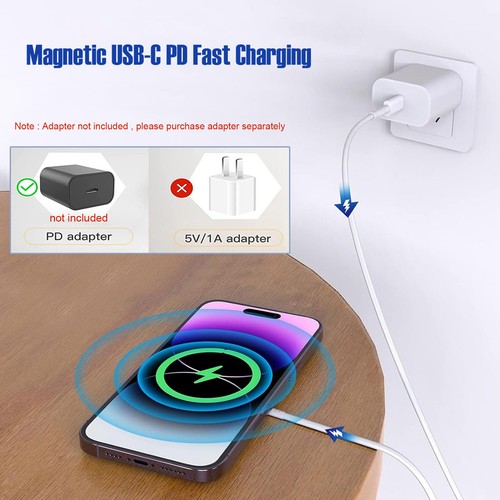 15W Fast Charging Pad Magnetic Wireless Charger Mat For Apple iPhone 15 14 13 12 - Picture 10 of 21