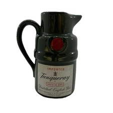 Vintage Tanqueray Special Dry Gin Ceramic Pitcher Barware Advertising England