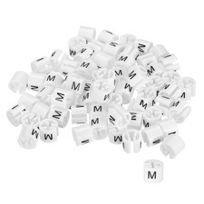 160pcs Clothes Hanger Markers M Size Tags Fit 3.5mm Rod Garment White