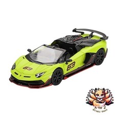 MINI GT NEUVE échelle 1/64 Lamborghini Aventador SVJ 63 Roadster Verde Shock ...