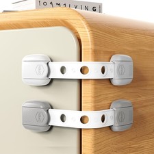 Child Safety Strap Locks 10 Pack Baby for 10 pcs Pack of 1 , White