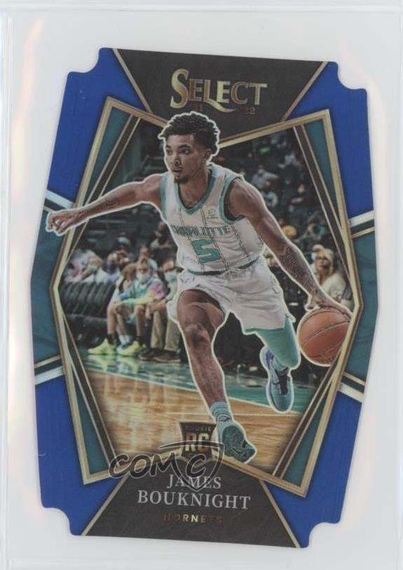 2021 Panini Select Premier Level Blue Prizm Die-Cut 51/249 James Bouknight 7s2