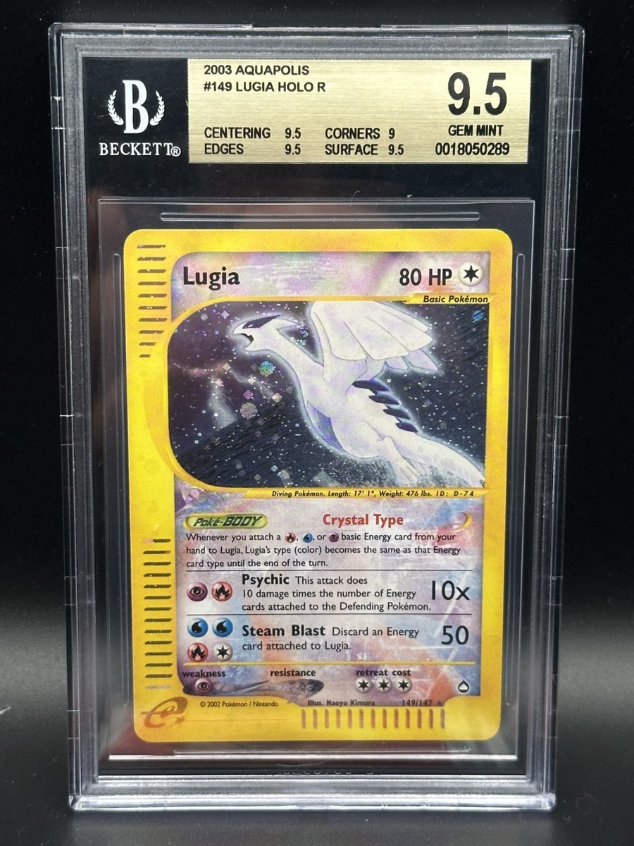 ポケモンカード　ルギア クリスタルタイプ Lugia Crystal 英語版 Lugia ルギア クリスタルタイプ 149/147 eカード 英語版 Lugia