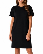32 Degrees Cool Black T-Shirt Dress XXL With Pockets For Women