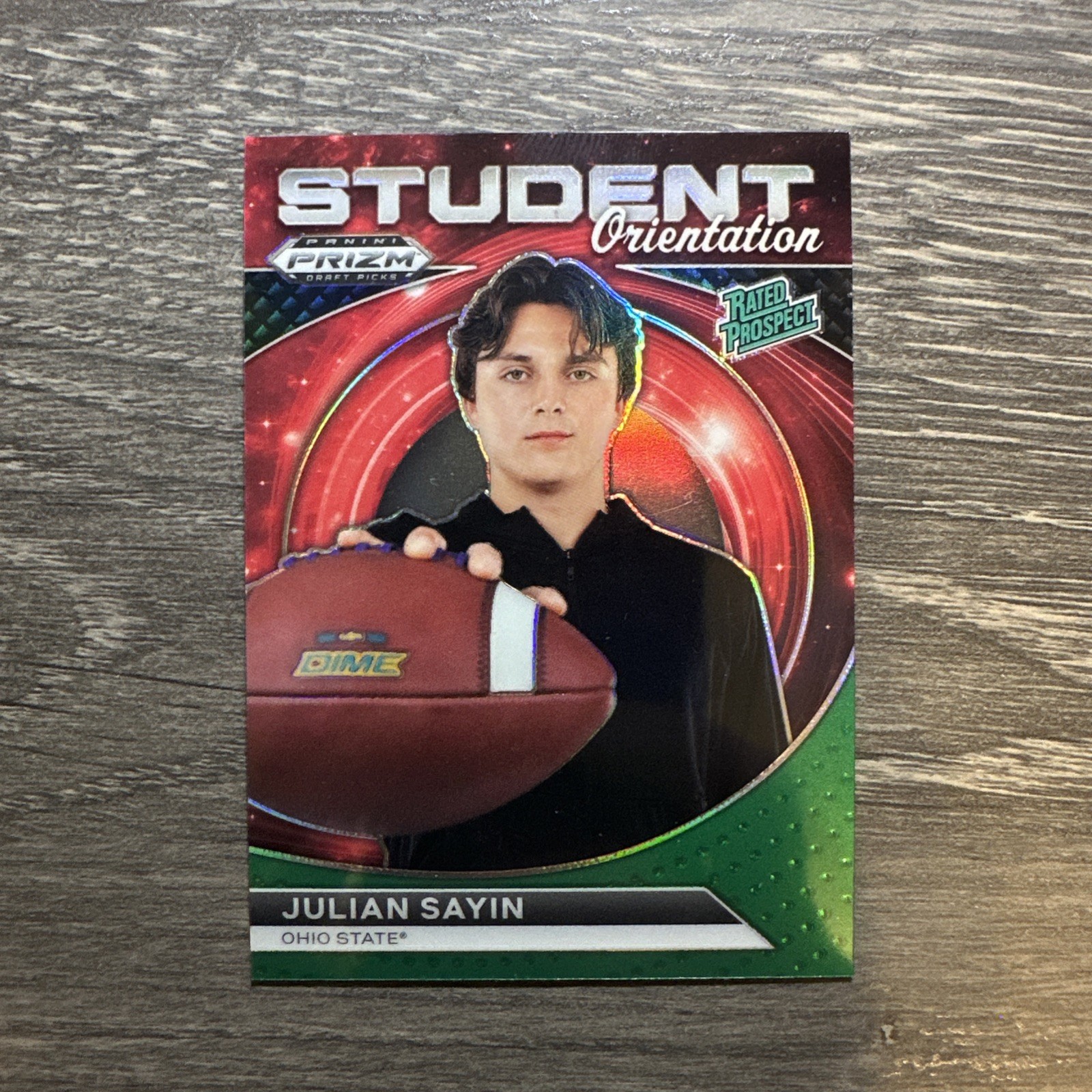 2024 Prizm Draft Picks - Student Orientation  Green Julian Sayin #SO-JS (RC)