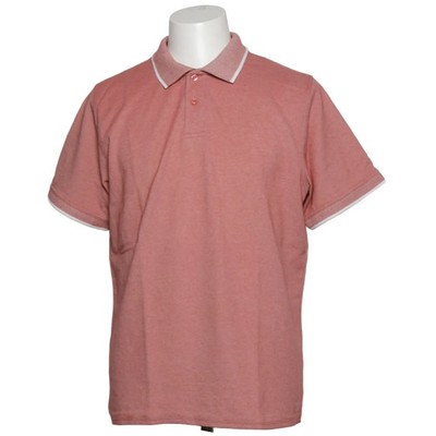 Identic Man, Poloshirt, Größe: L, Pink, Einfarbig, Herren #LHx