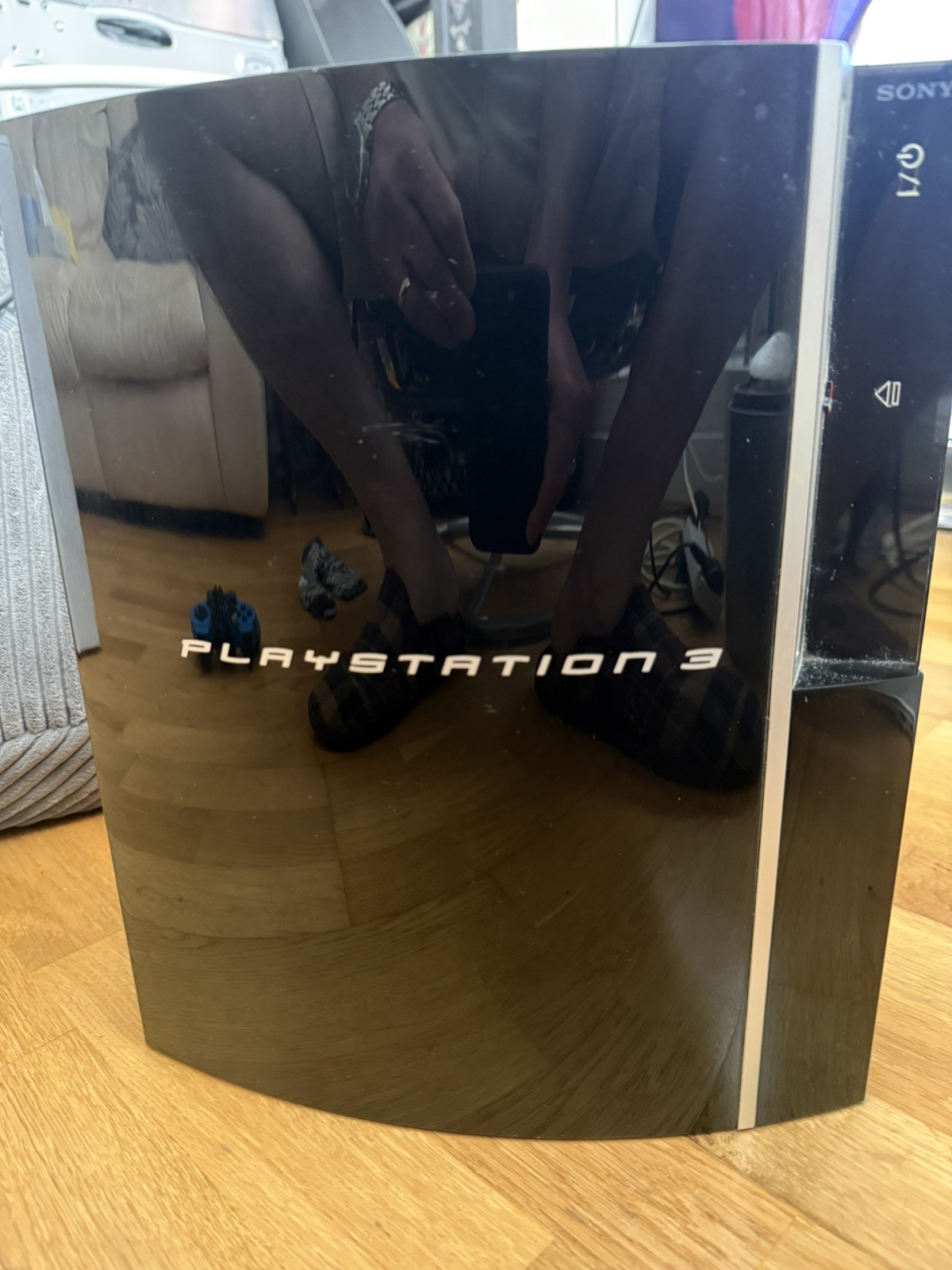 Sony PlayStation 3/PS3 System: 80GB Console (CECH-K03) & Controller/Cables VGC