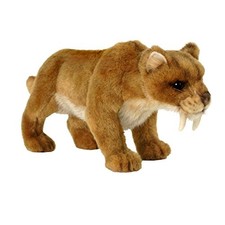 Hansa Saber Tooth Tiger 12 Plush Toy Stuffed Animal