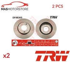 BREMSSCHEIBEN SATZ PAAR VORNE TRW DF4836S 2PCS A NEU OE QUALITÄT