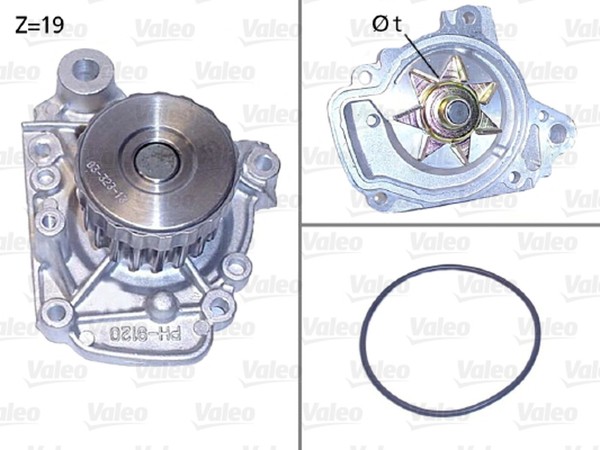 Wasserpumpe MotorküHlung Valeo 506811 FüR Honda Civic FR ES EU EV BE EP EM2 ET 7-image