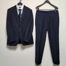 Loro Piana x Mitsumine Men's Suit Set Up Purple Navy A6 Size
