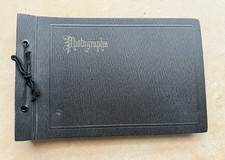 Antique Photograph Album Empty Scrapbook Vintage Ephemera Black And Silver