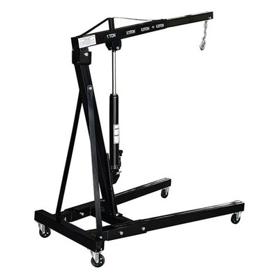 NEW 1 Ton Tonne Engine Crane Stand Hoist lift Jack Hydraulic Folding Grey USA