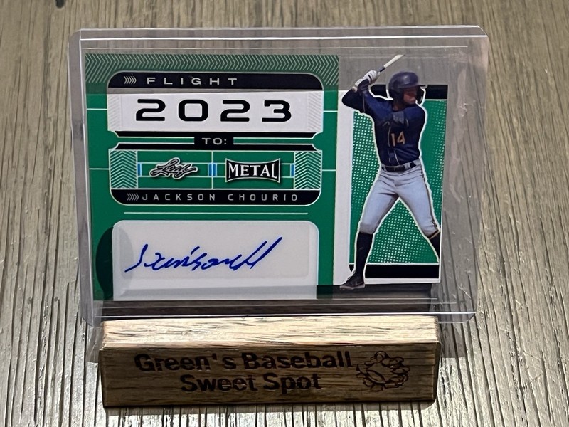 2022 Leaf Metal Jackson Chourio Pre-Production Proof Auto 1/1 Brewers