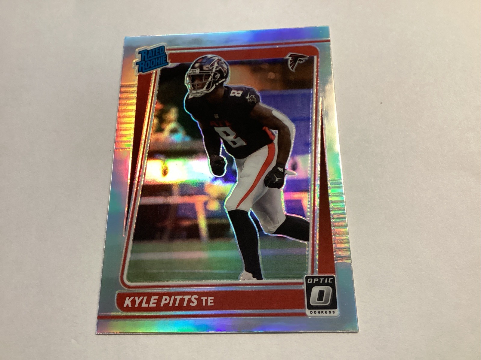 KYLE PITTS 2021 DONRUSS OPTIC RATED ROOKIE HOLO PRIZM #211 RC