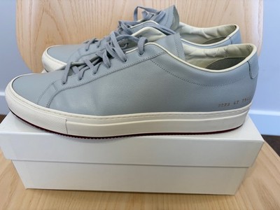 COMMON PROJECTS Original Achilles Low Premium Gray Pebbled Leather Sz 14-US/47EU