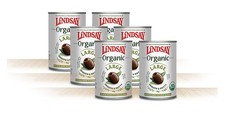 Lindsay Organic Large Black Ripe Pitted Olives, 6 Ounce 6 Pack of 6