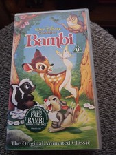 Bambi - Walt Disney The Original Animated Classic VHS Videotape 'U' Certificate