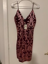 Red & Pink Windsor Dress, Size Large, Unworn with tags