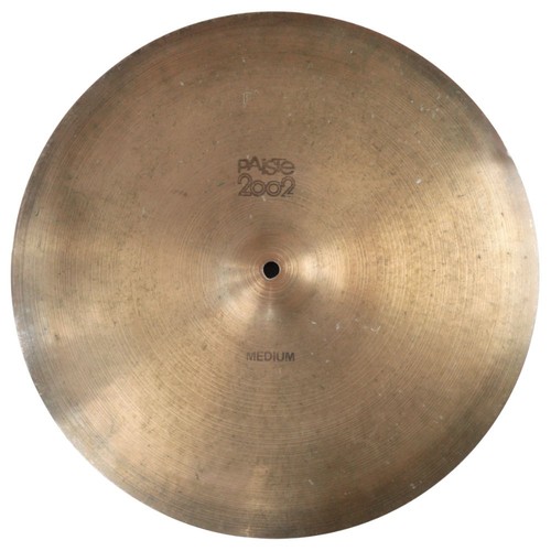 Paiste 2002 Medium 18" Crash Ride Cymbal Vintage 1970s Black Logo
