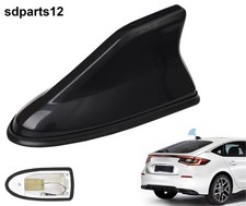 Antenna Pinna Squalo Nera da Tetto Adesiva Amplificata per Autoradio Universale