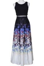 BETSY ADAM Formal Gown Maxi Dress With Pockets Size 6