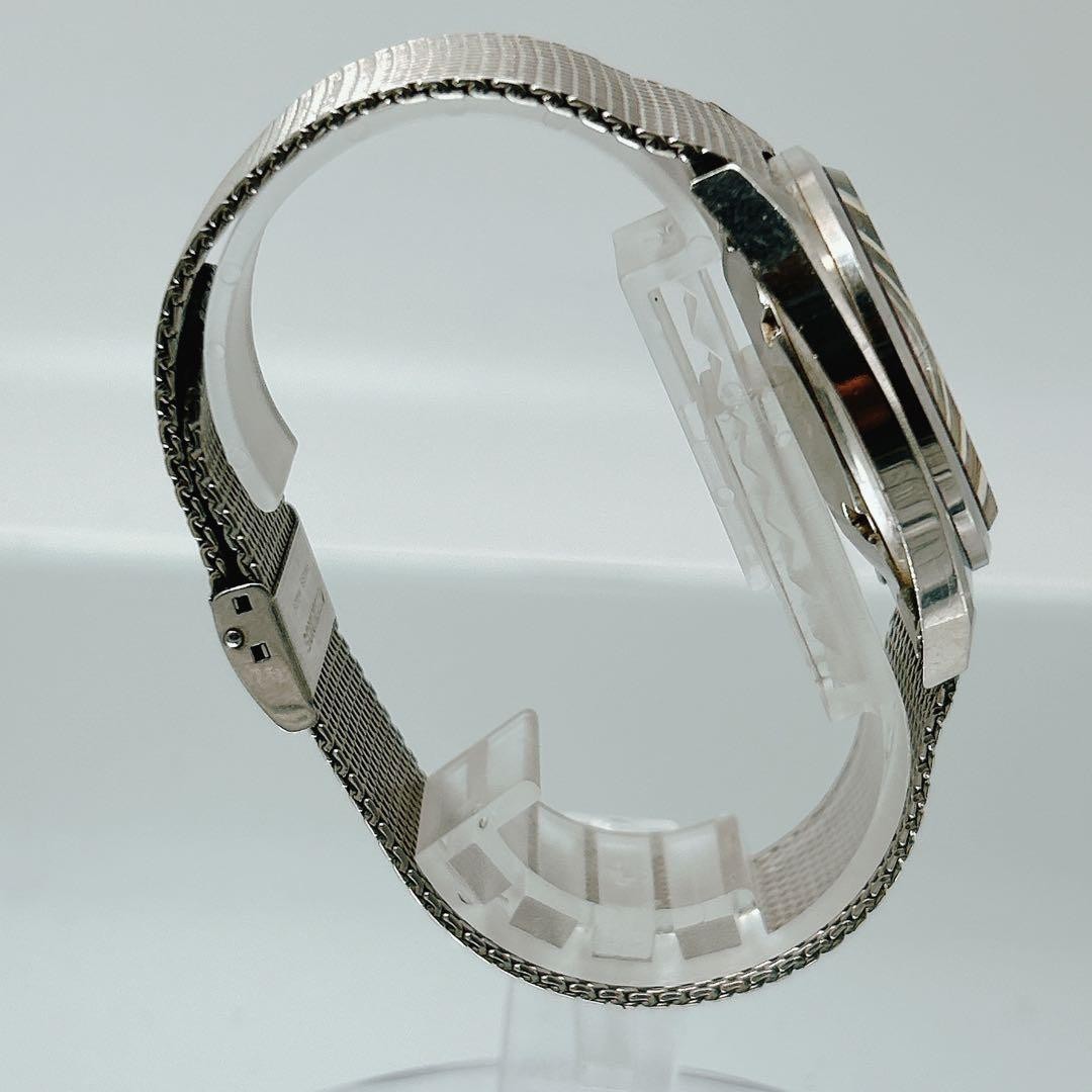 Technos Automatic Watch Men Silver Mesh Band Date… - image 5