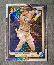 2024 Bowman Chrome - Jackson Merrill #27 Mojo Refractor (RC) San Diego Padres