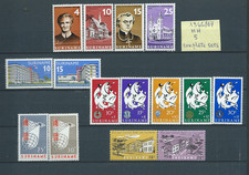 3 ) DUTCH SURINAM 1966/67 : ALBUM PAGE WITH 5 COMPLET SETS STAMPS MH - THEMATIC