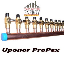 1 Copper Manifold 1/2 Uponor ProPEX (With & W...