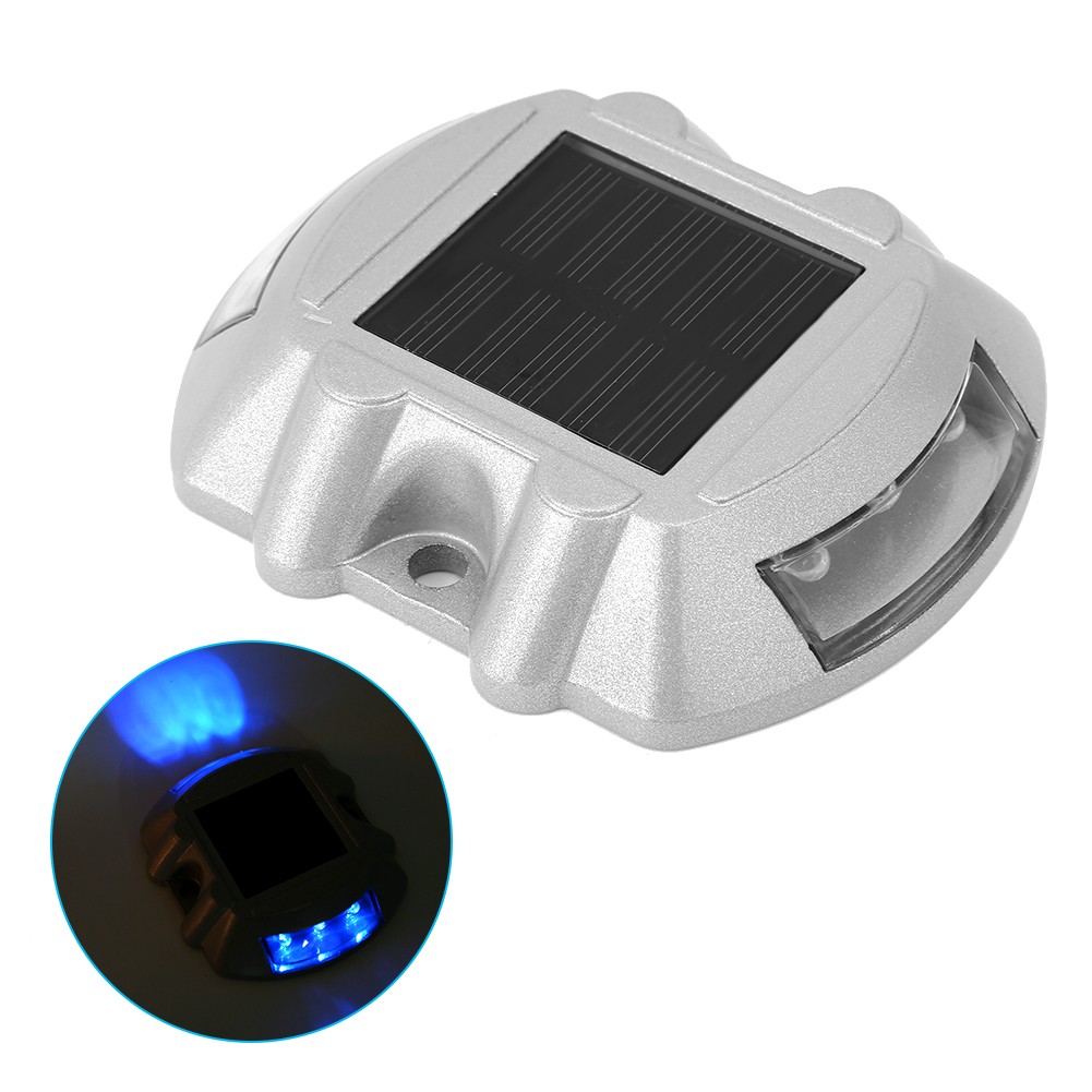 2x 6 LED Solar Road Stud Lights Ground Garden Lawn Deck Pathway Outdoor Wate Set