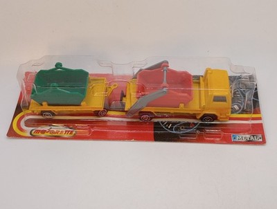 Vtg. 1987 Majorette Series 300 Ford Truck Skip Dump Container W/ Trailer NEW