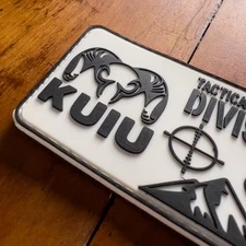 KUIU Patch Hook And Loop Morale Rubber PVC Tactical Hunting Division Outdoor Hat