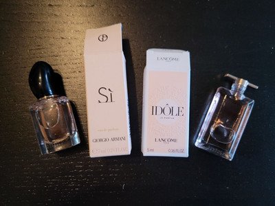 2 x Miniatur Giorgio Armani Si 7ml + Lancome Idol 5 ml Le Parfum Miniaturen
