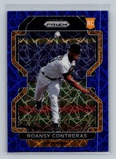 2022 Panini Prizm #109 Roansy Contreras Blue Velocity Prizm