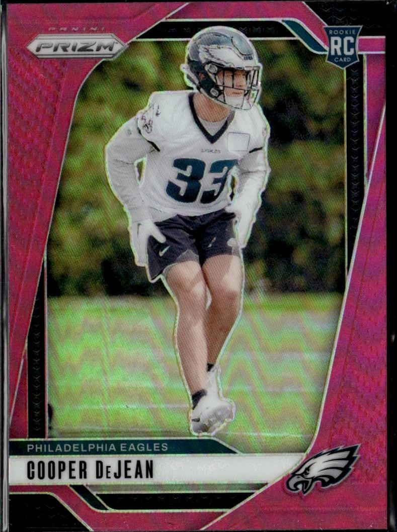 2024 Panini Prizm #321 Cooper DeJean Pink