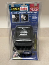 HitchSafe Trailer Hitch Receiver Solid Metal Safe Combination Key Box HS7000 NEW