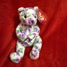 Ty Beanie Baby Corsage - MWMT (Bear w/ Flowers)